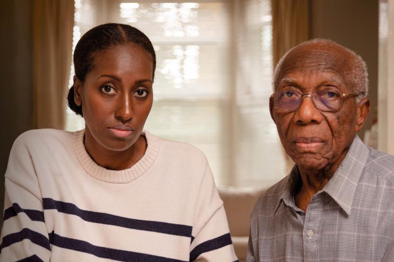 A man with dementia and his daughter